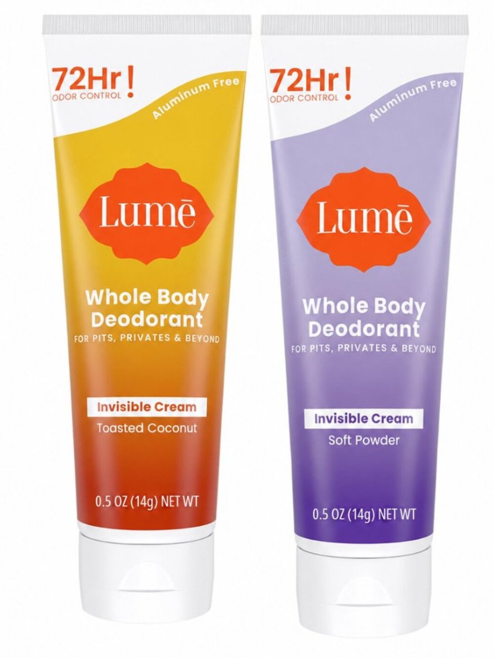 SEALED Lume Whole Body Deodorant Invisible Cream - .5oz